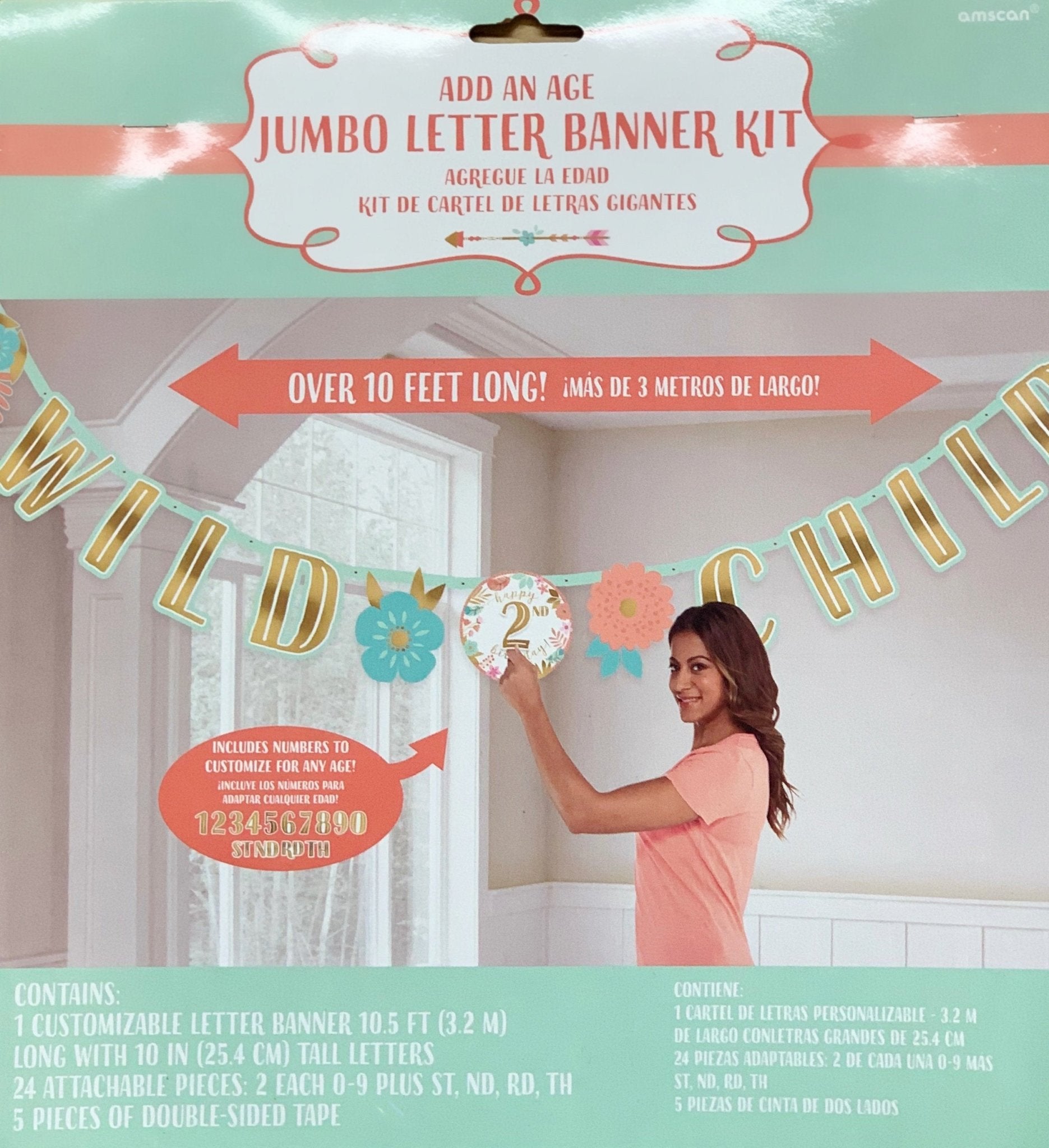 Jumbo "Wild Child" Banner Kit - Stesha Party