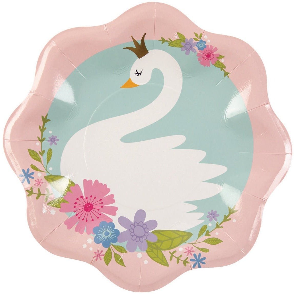 Large Swan Paper Party Plates - Stesha Party