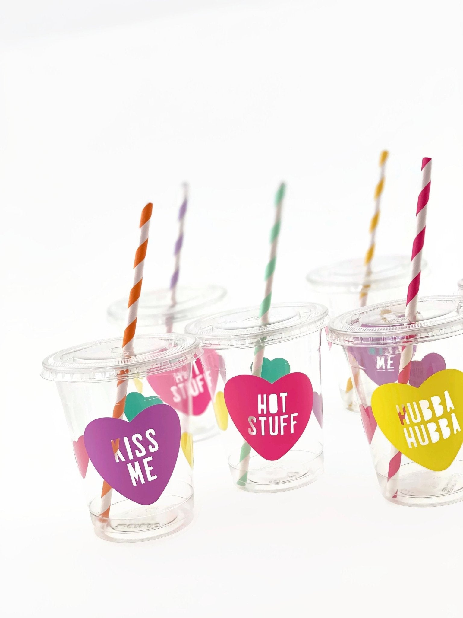 Lidded Valentines Day Party Cups - Stesha Party - cup, valentine