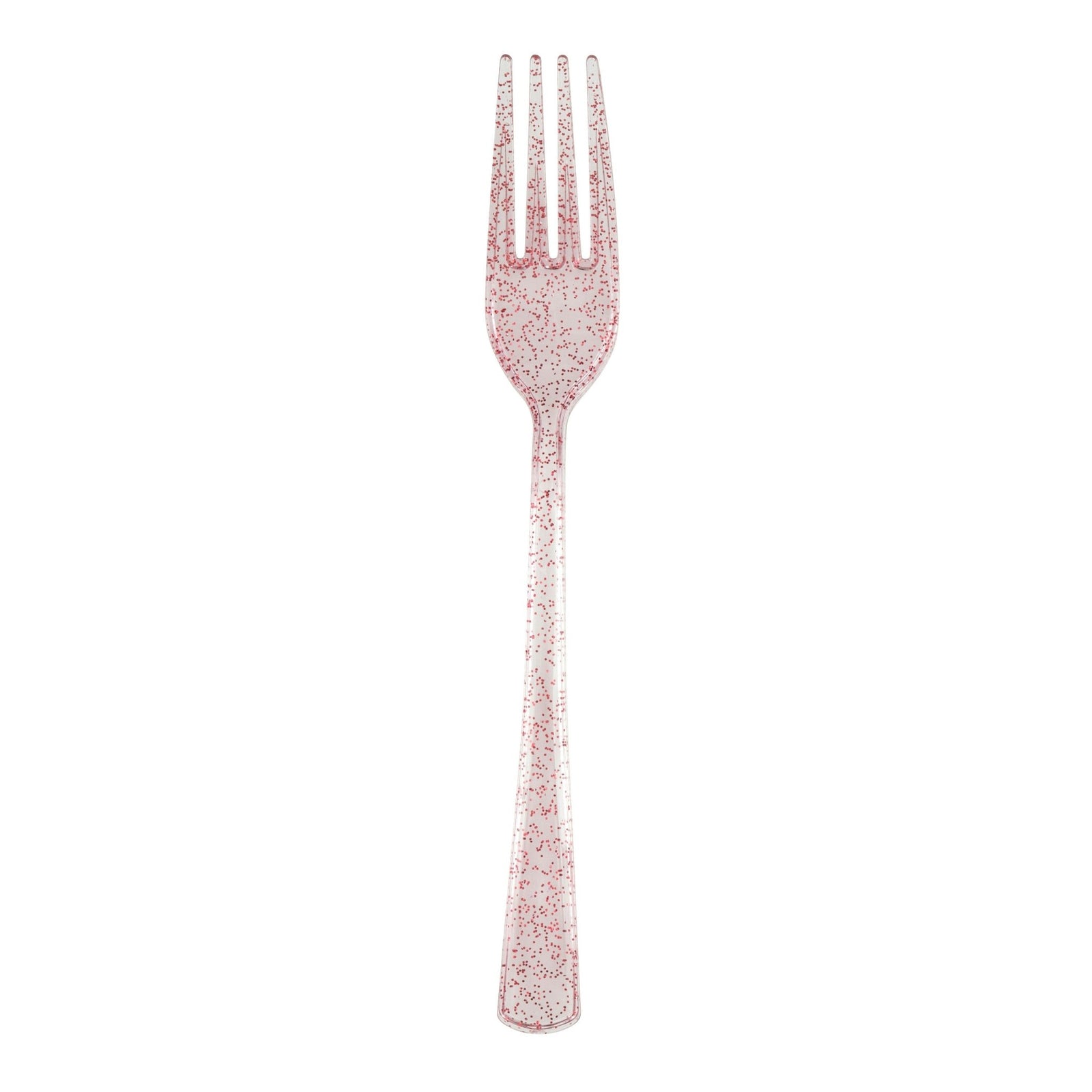 Light Pink Glitter Forks 18ct - Stesha Party