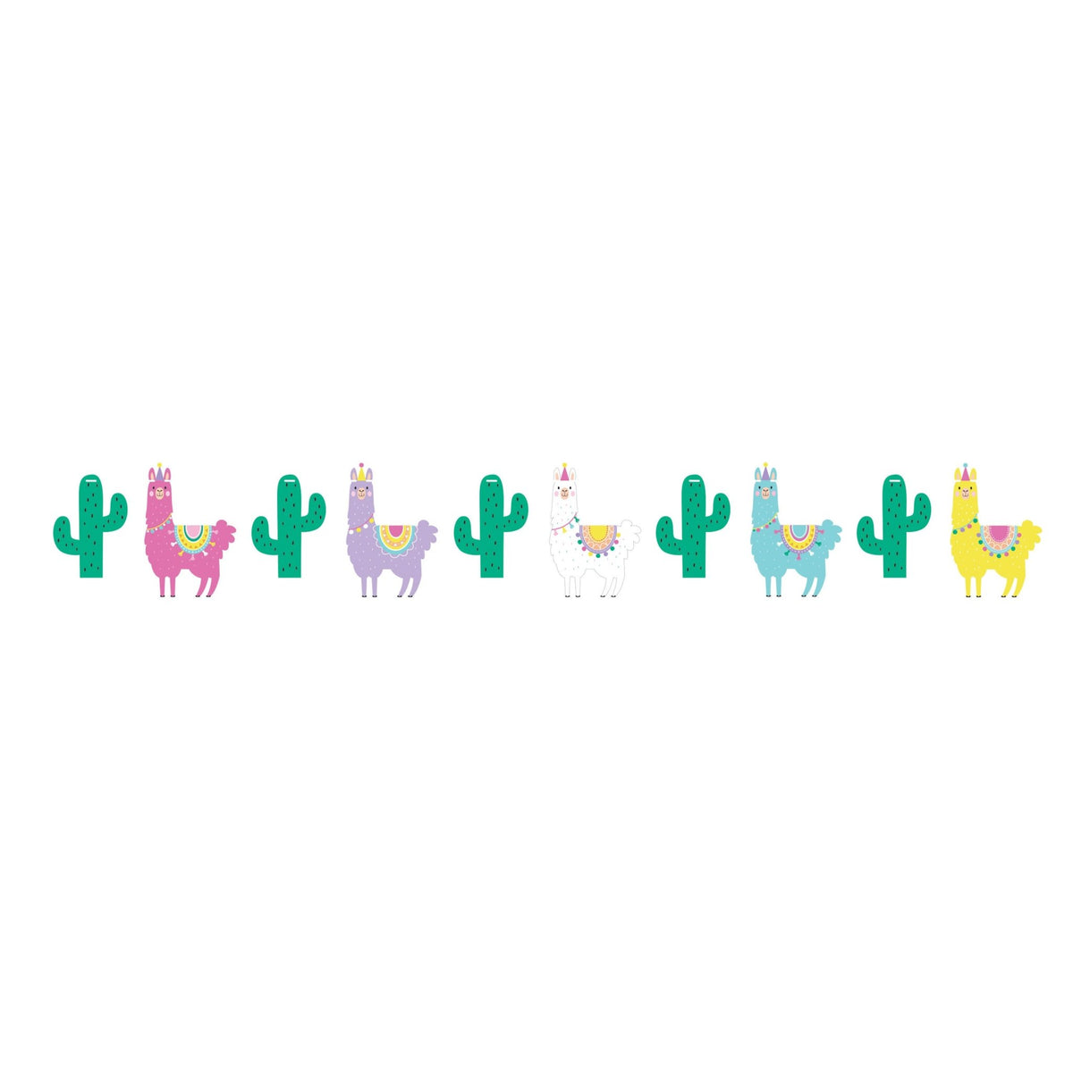 Llama Cactus Party Banner - Stesha Party