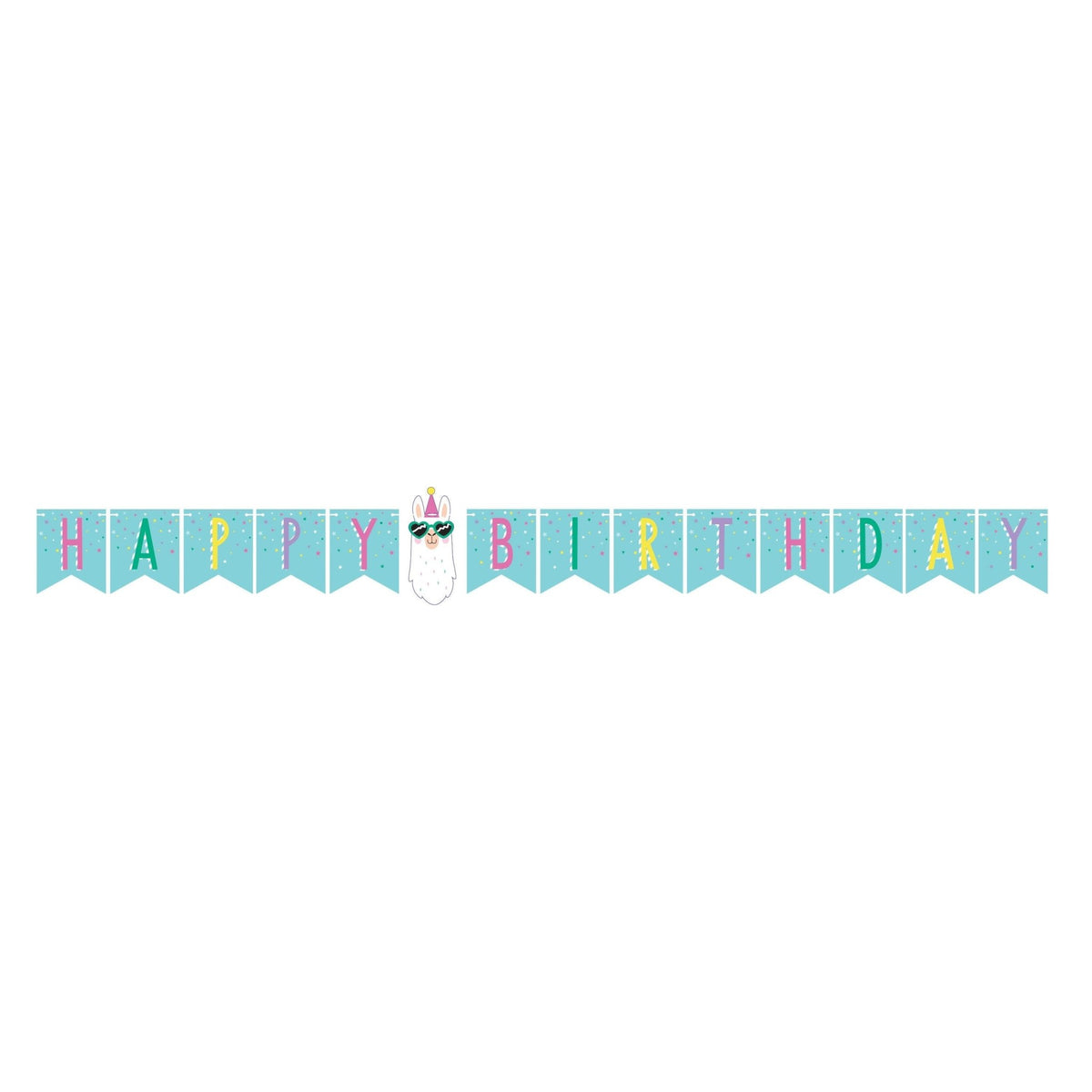 Llama &quot;Happy Birthday&quot; Banner - Stesha Party