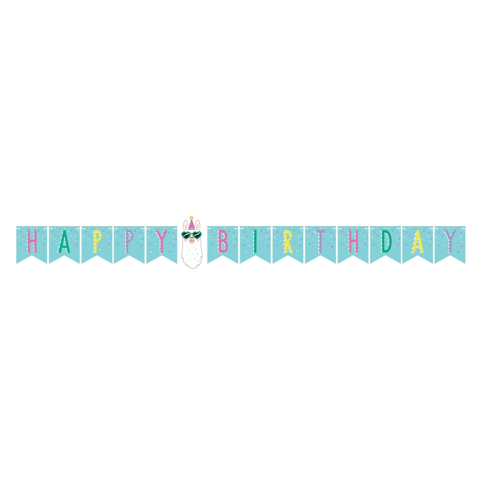 Llama "Happy Birthday" Banner - Stesha Party