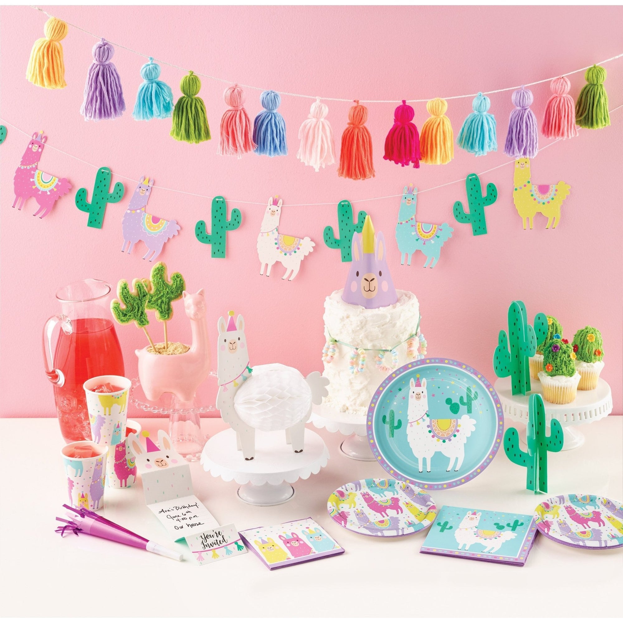 Llama Party Hanging Decorations - Stesha Party