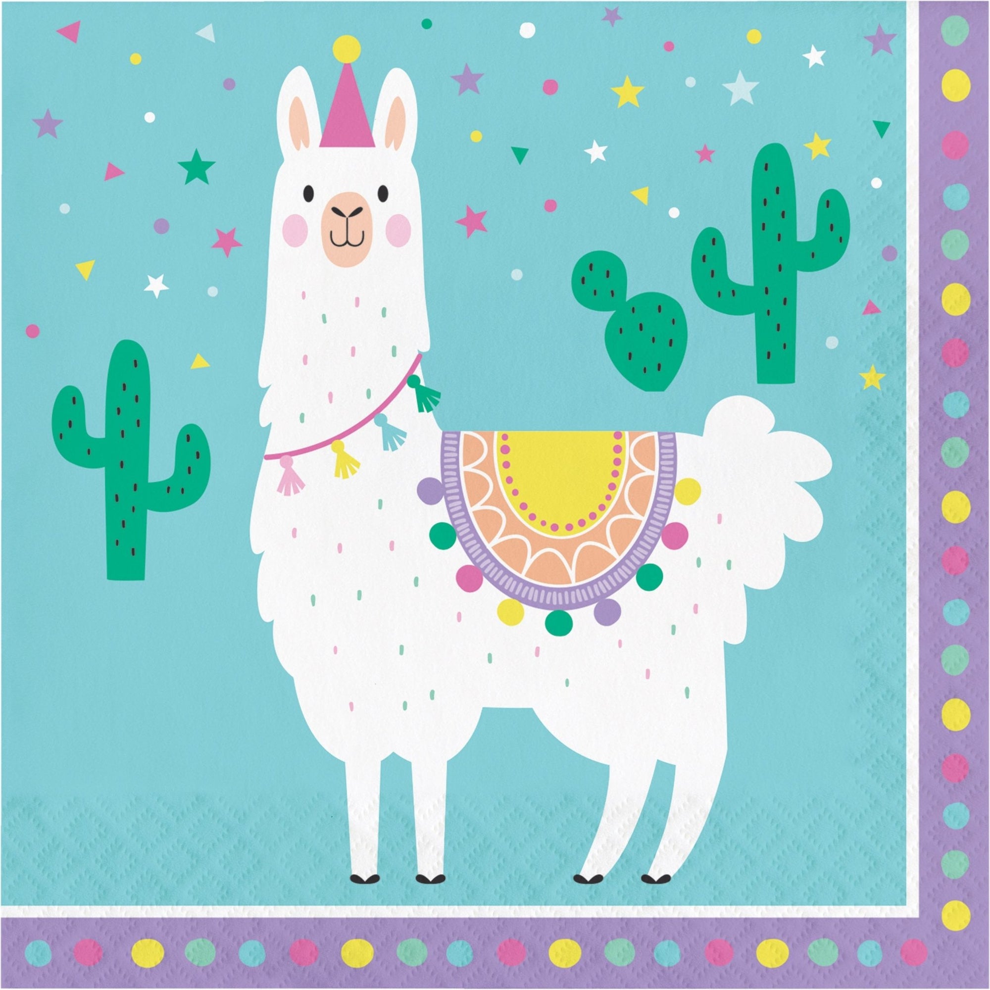 Llama Party Luncheon Napkins - Stesha Party