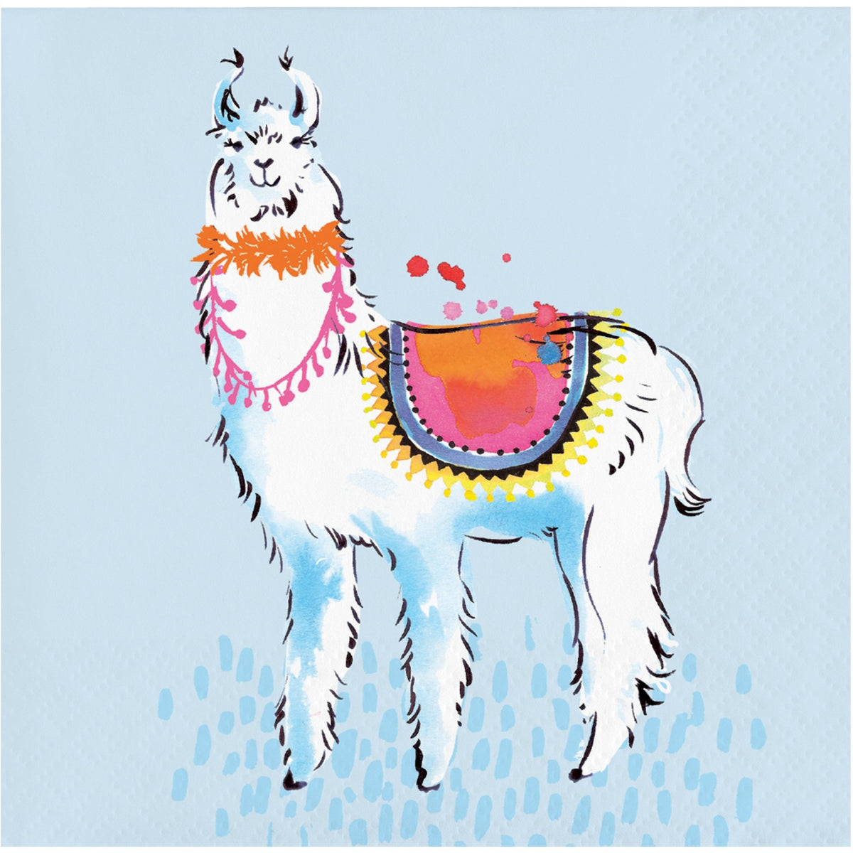 Llama Themed Cocktail Napkins - Stesha Party