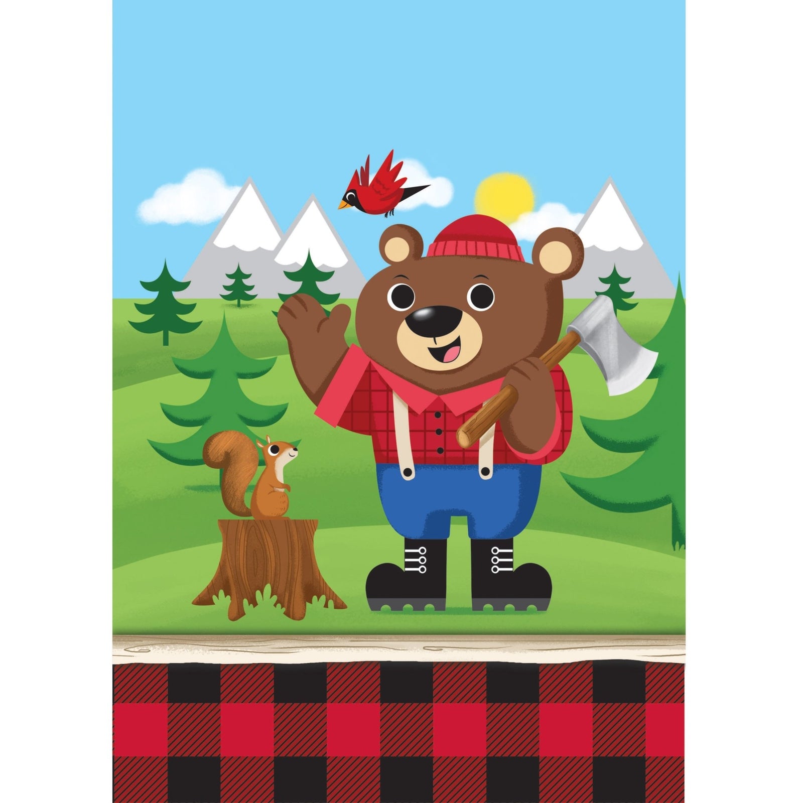 Lumberjack Bear Party Favor Bags - Stesha Party