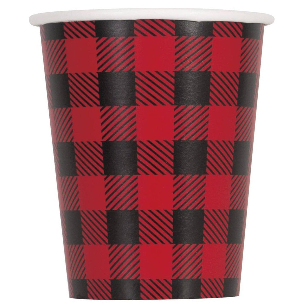 Lumberjack Buffalo Plaid Party Cups - Stesha Party