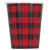 Lumberjack Buffalo Plaid Party Cups - Stesha Party