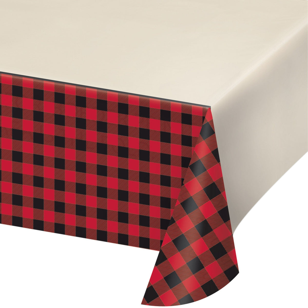 Lumberjack Themed Buffalo Plaid Tablecloth - Stesha Party