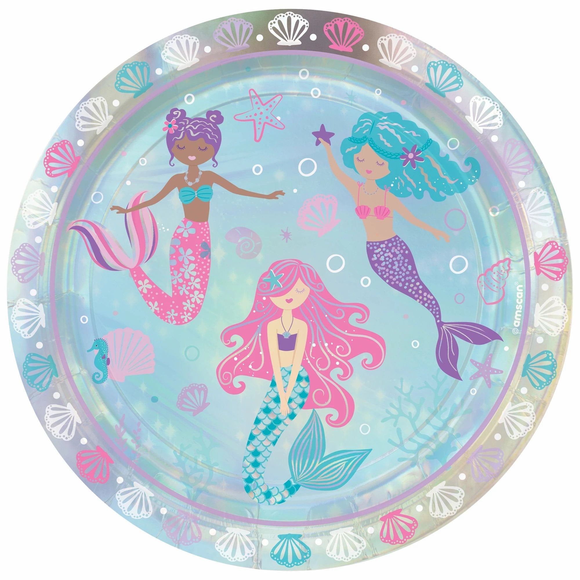 Mermaid Party 9" Plates - Stesha Party