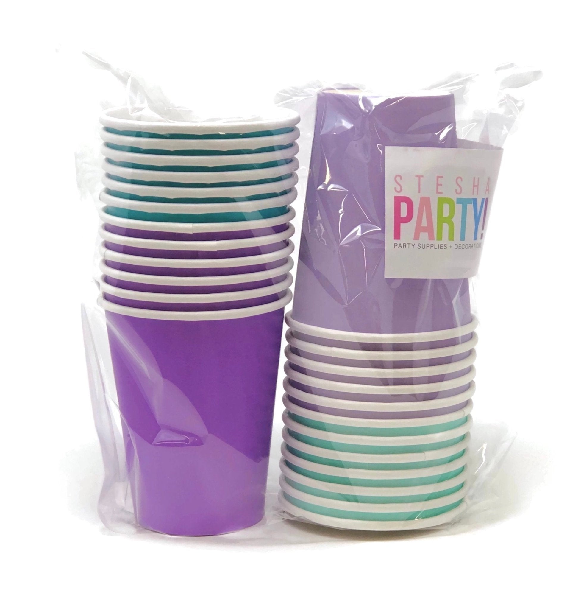 Mermaid Party Disposable Paper Cups - Stesha Party