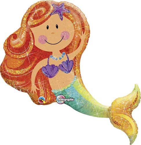 Mermaid Party Glitter Balloon - Stesha Party