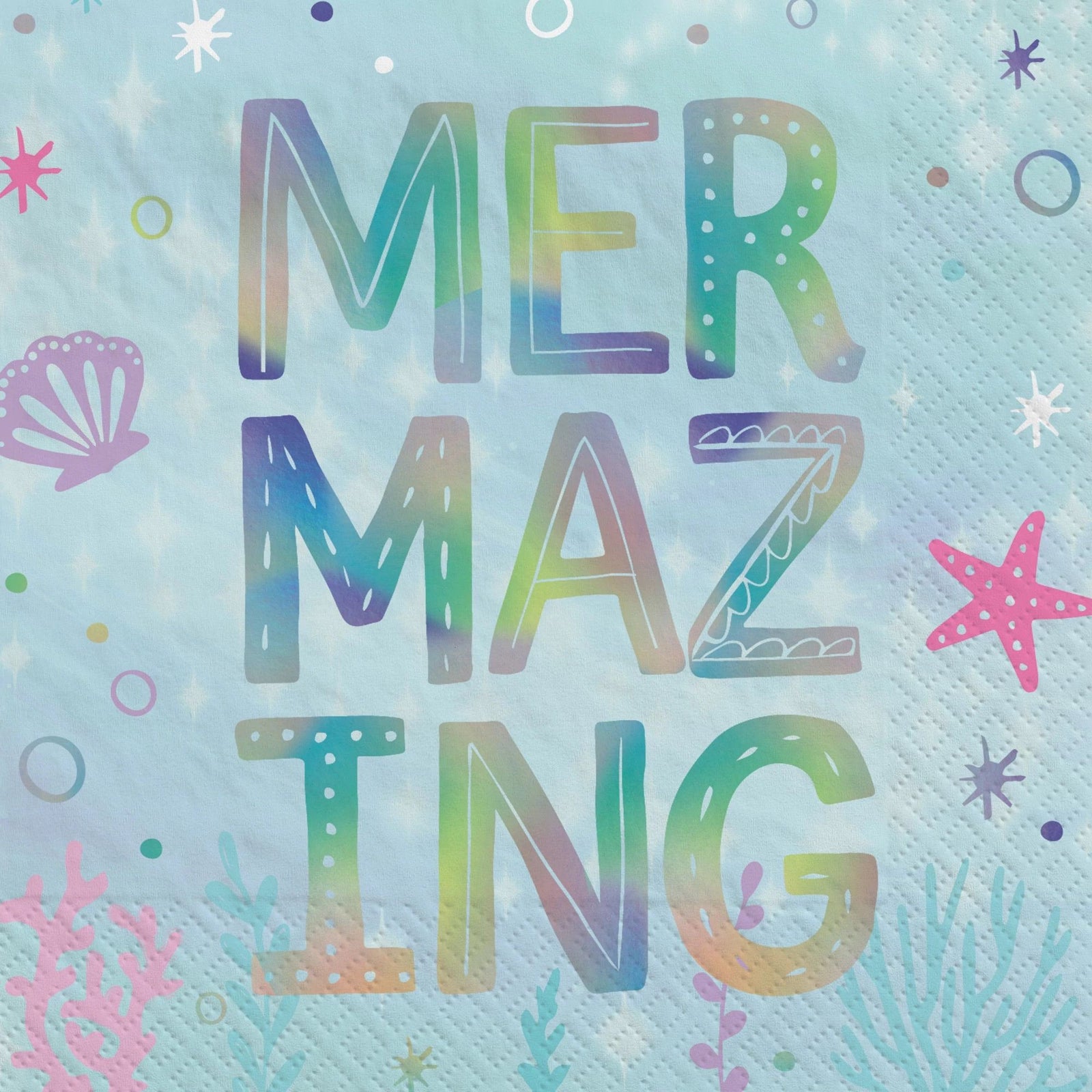 Mermaid Party "Mermazing" Napkins - Stesha Party