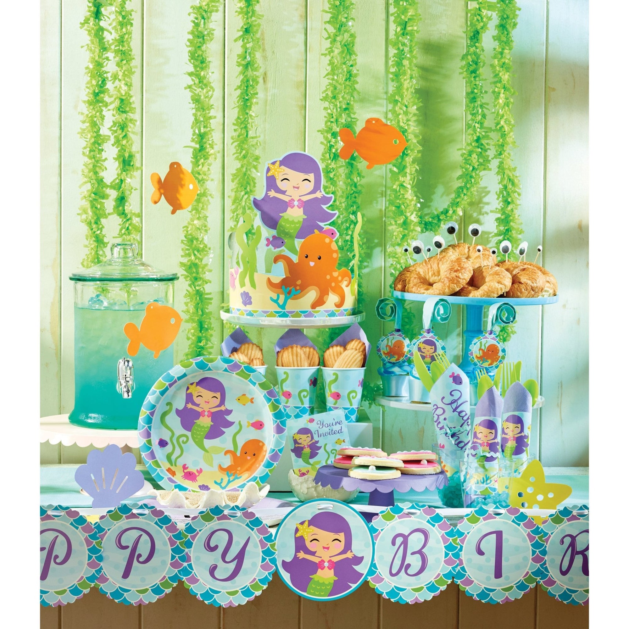 Mermaid Party Tablecloth - Stesha Party