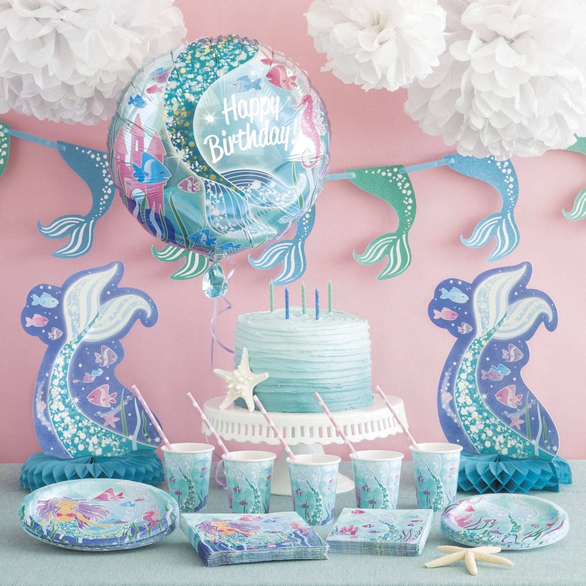 Mermaid Tail Party Centerpiece - Stesha Party