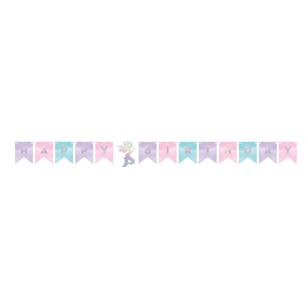 Mermaid Themed &quot;Happy Birthday&quot; Party Banner - Stesha Party