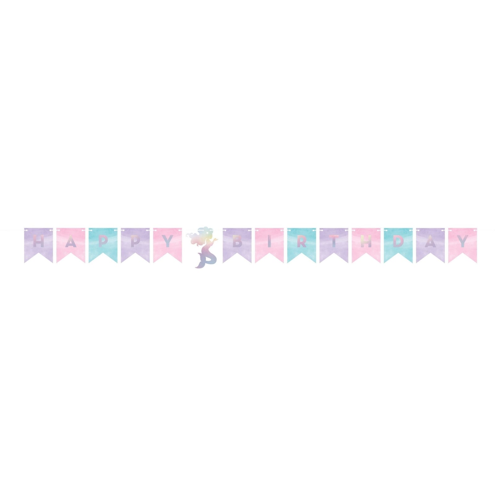 Mermaid Themed "Happy Birthday" Party Banner - Stesha Party