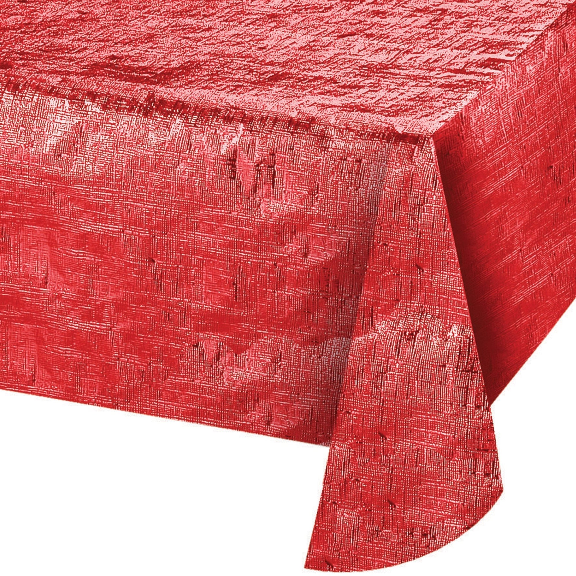 Metallic Red Tablecloth - Stesha Party