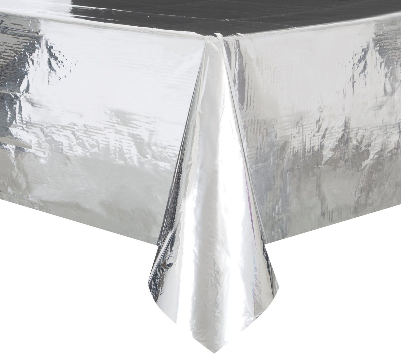 Metallic Silver Tablecloth - Stesha Party