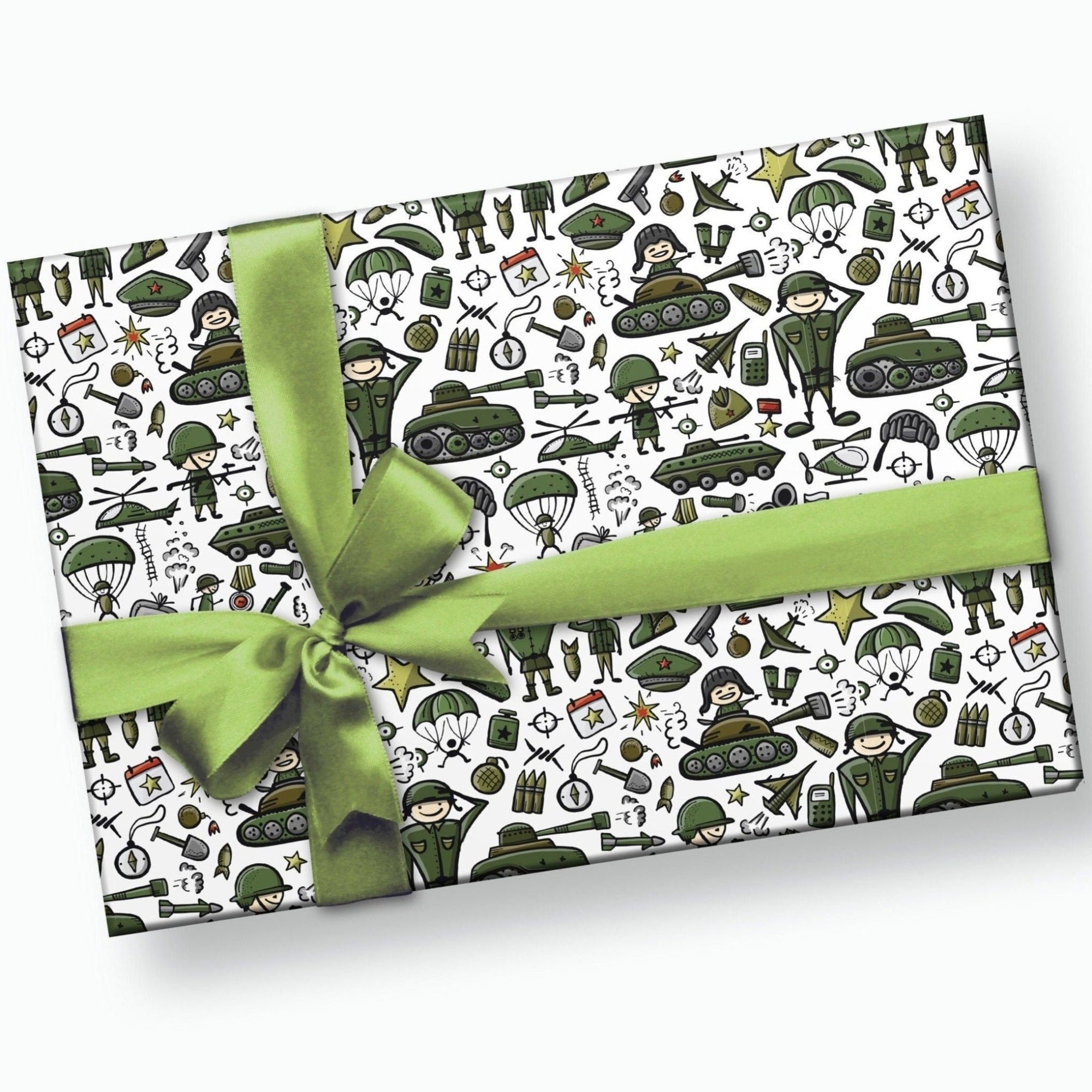 Military Gift Wrap - Stesha Party