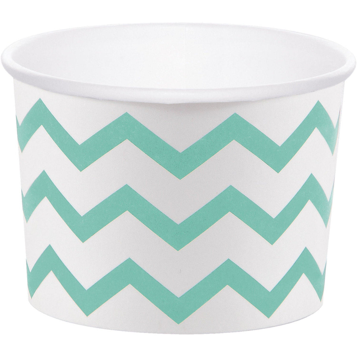 Mint Chevron Treat Cups - Stesha Party