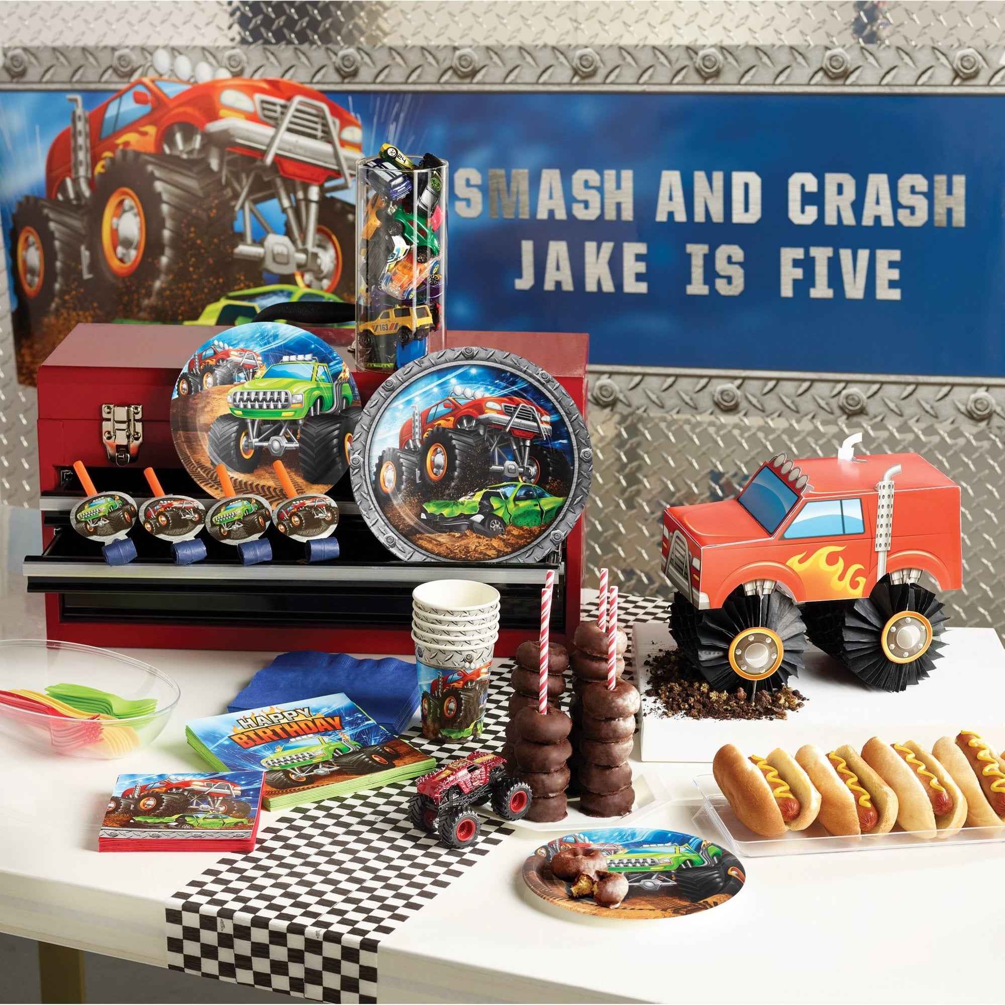 Monster Truck Party Centerpiece - Stesha Party