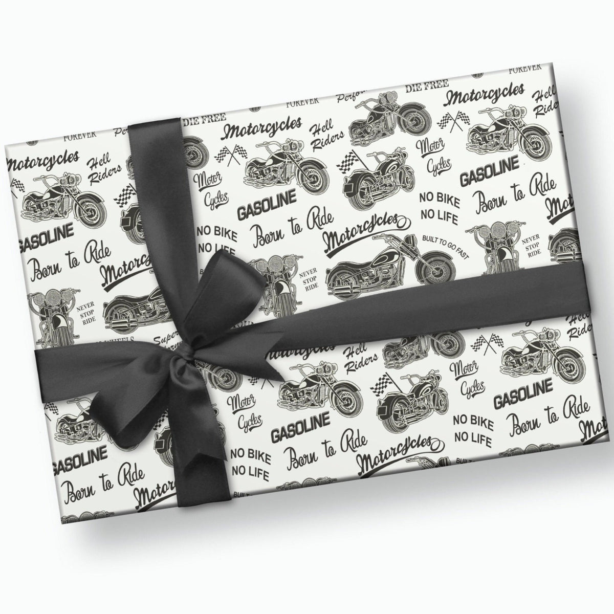 Motorcycle Wrapping Paper - Stesha Party