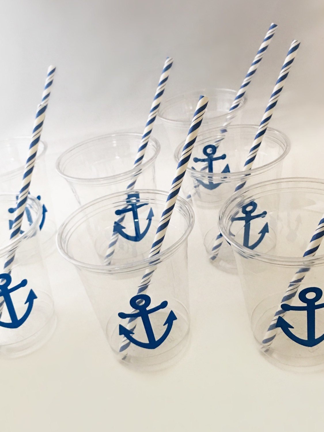 Nautical Party Cups - Stesha Party - 1st birthday boy