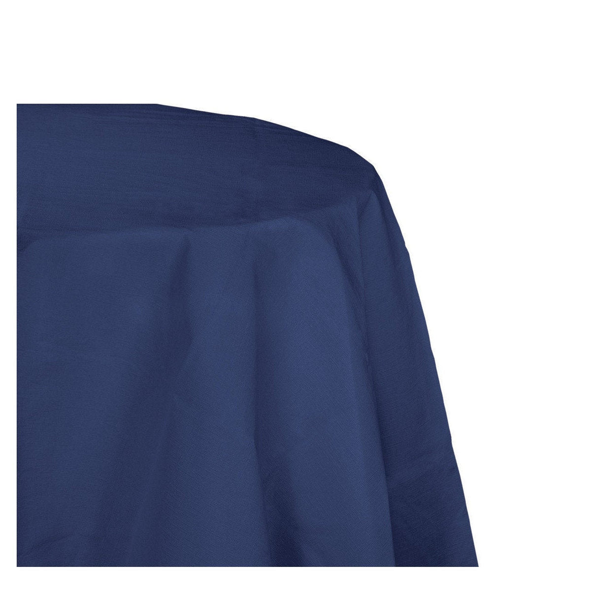 Navy Blue Round Tablecloth - Stesha Party