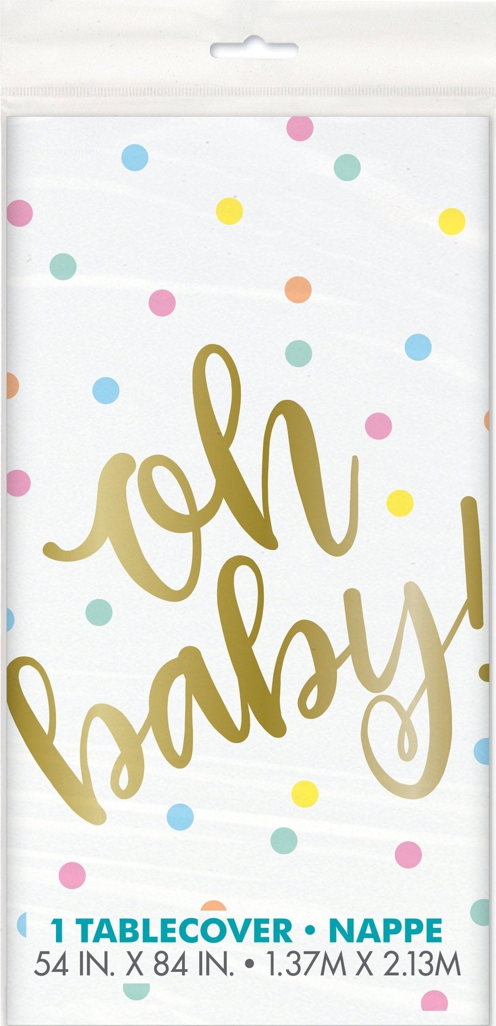 &quot;Oh Baby&quot; Baby Shower Tablecloth - Stesha Party