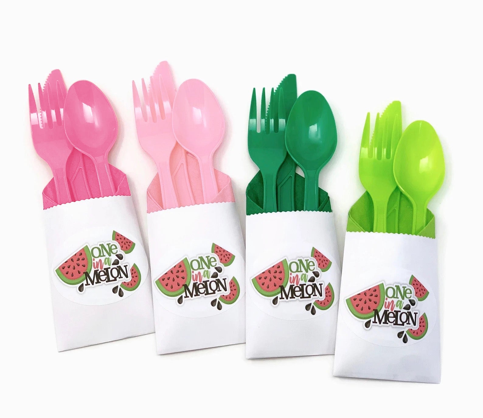 One in a Melon Cutlery Bag Set - Stesha Party