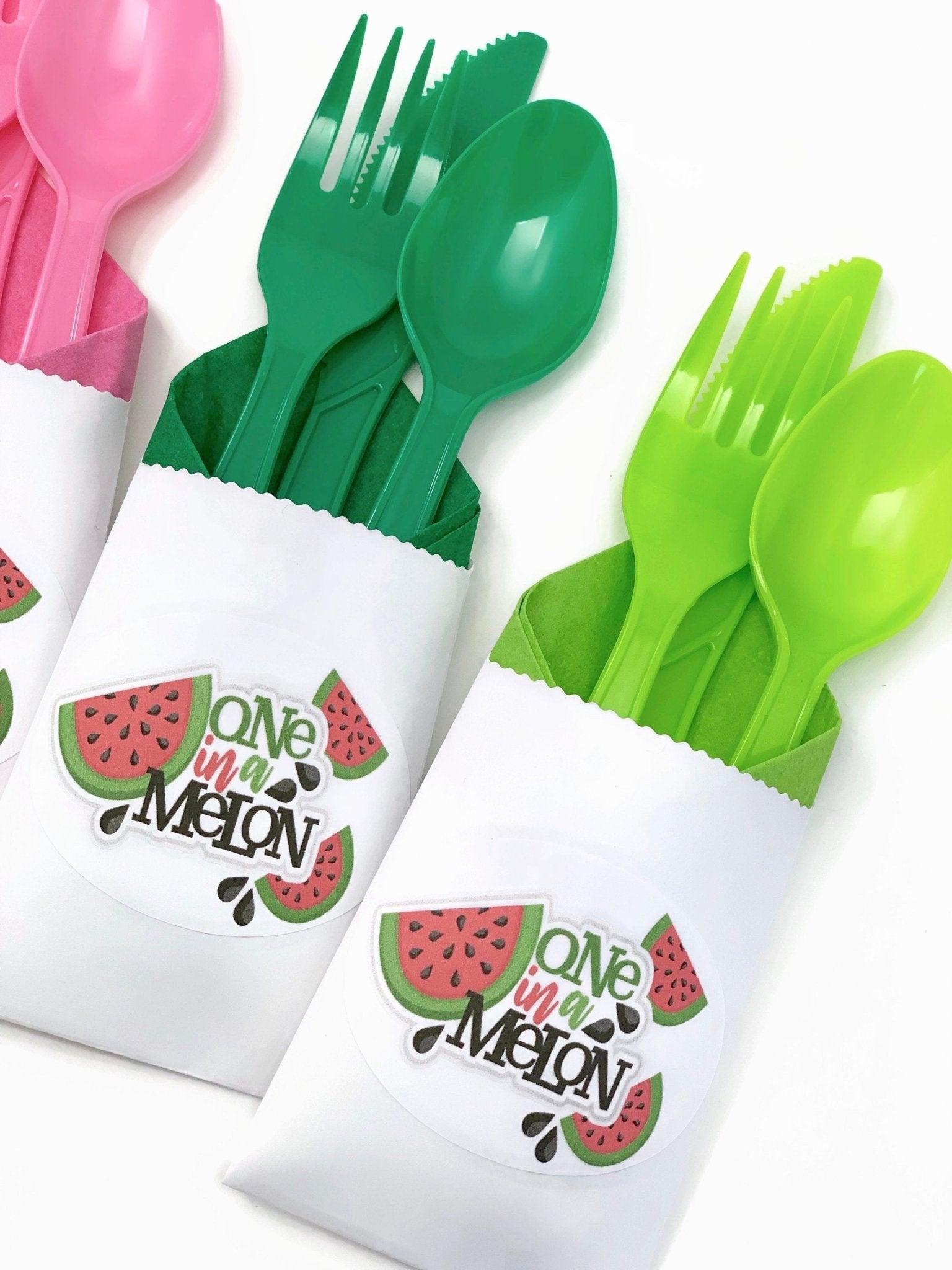 One in a Melon Cutlery Bag Set - Stesha Party