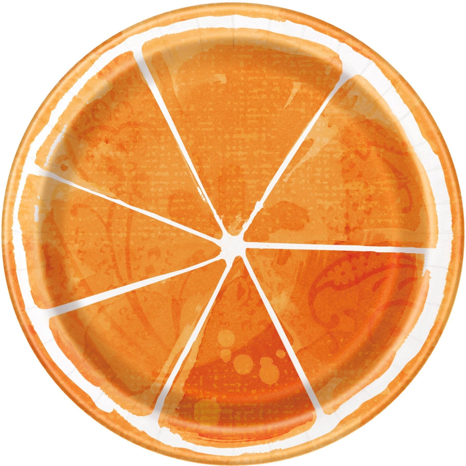 Orange Slice Fruit Party Plates - Stesha Party