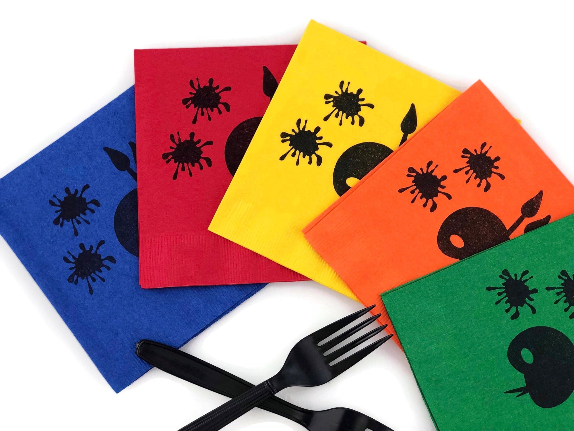 Paint Party Paper Napkins - Stesha Party