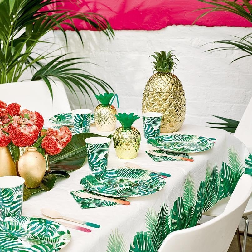 Palm Leaf Party Tablecloth - Stesha Party