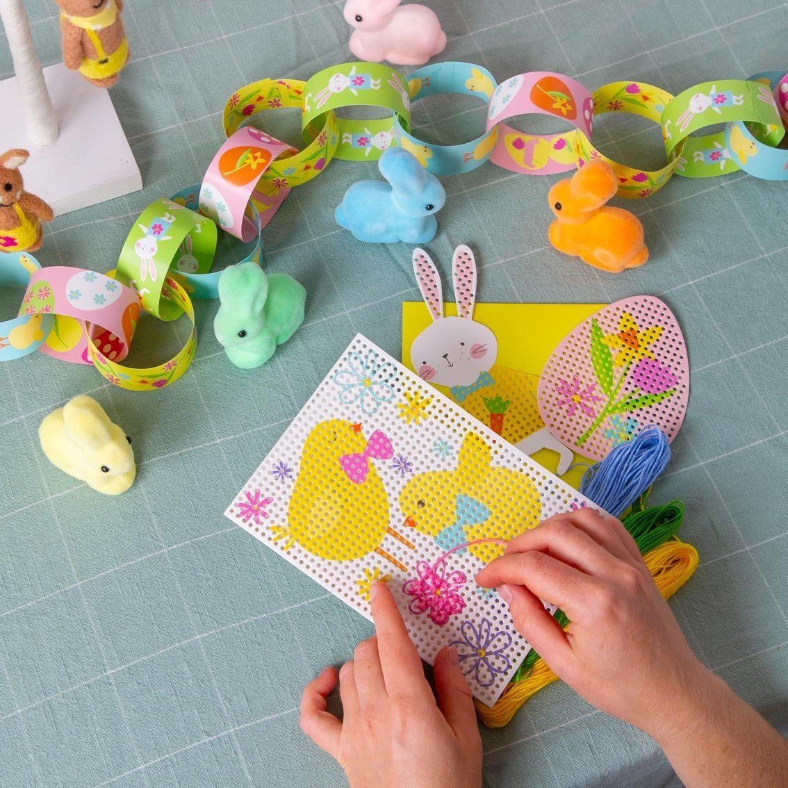 Pastel Felt Bunny Table Decorations - Stesha Party