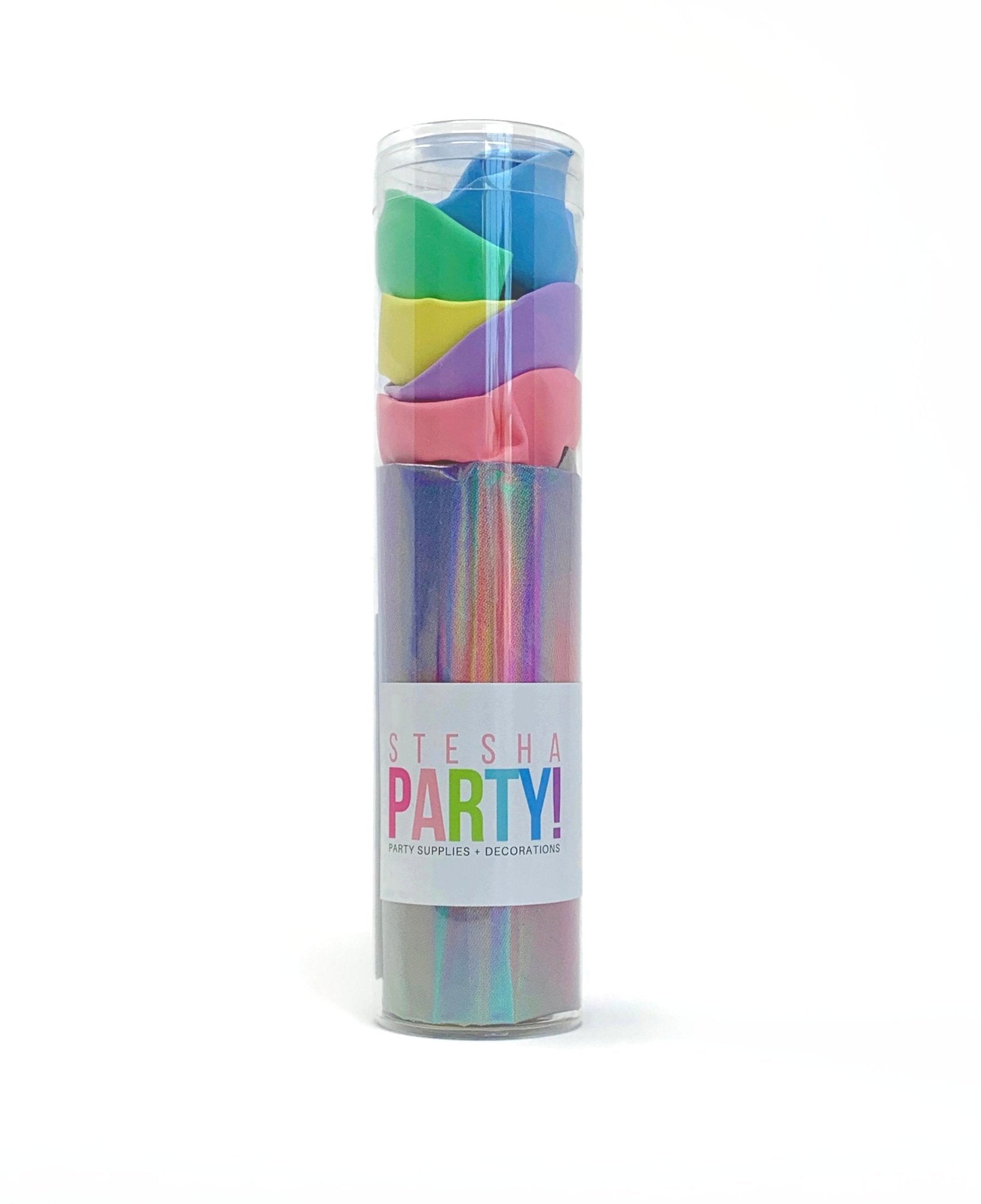 Pastel Rainbow Balloon Bouquet - Stesha Party