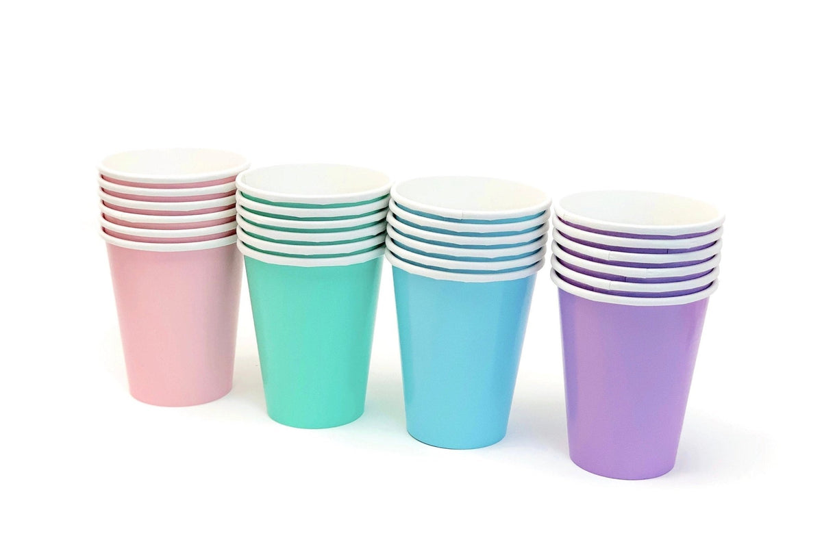 Pastel Rainbow Party Cups - Stesha Party