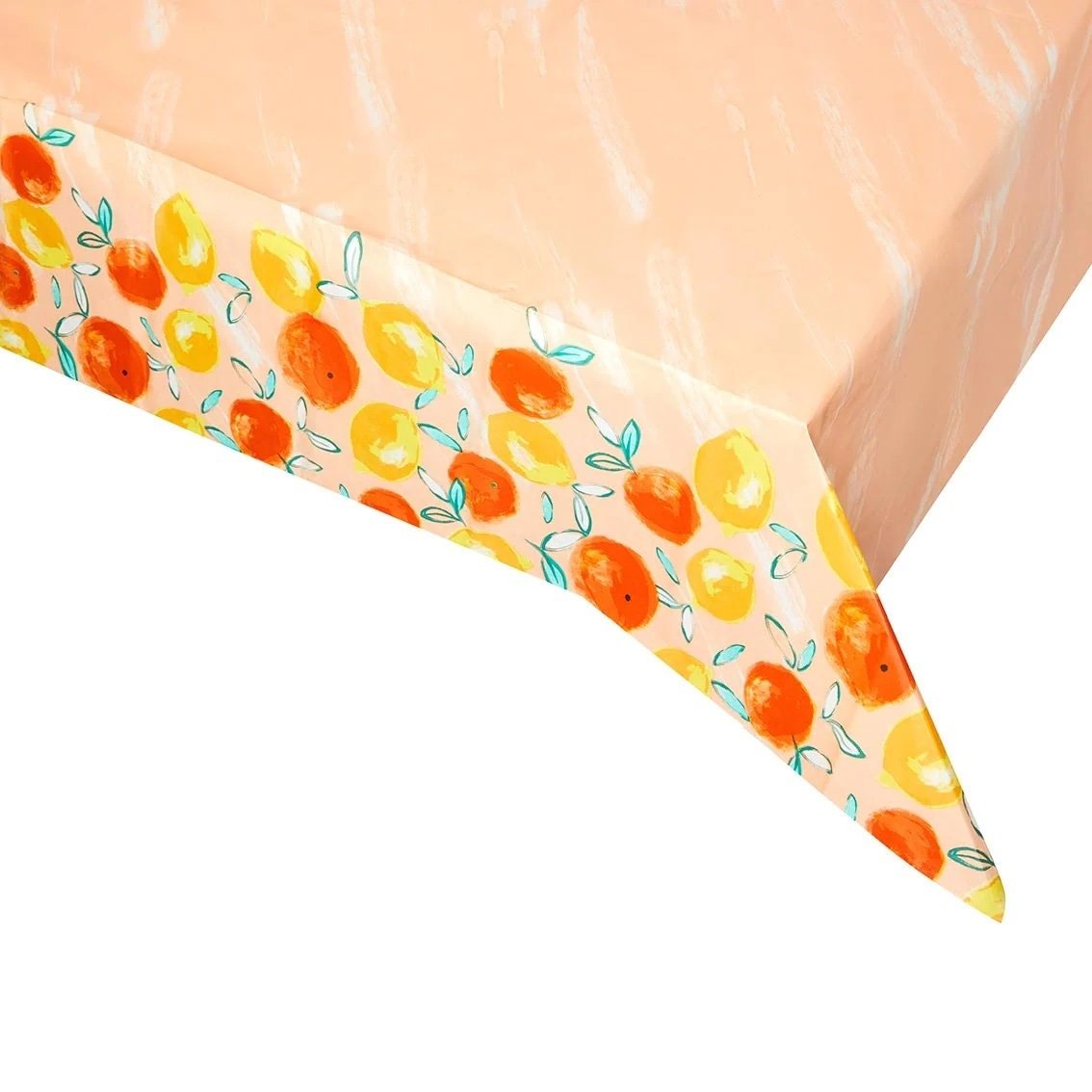 Peach Citrus Party Tablecloth - Stesha Party