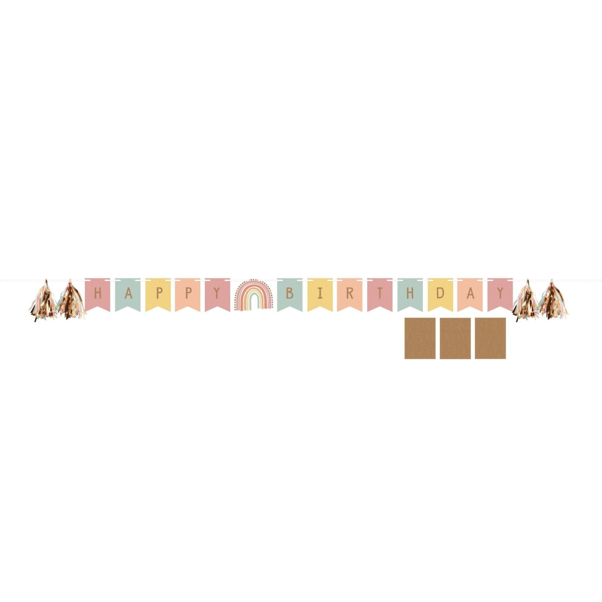 Personalized Boho Rainbow Banner - Stesha Party