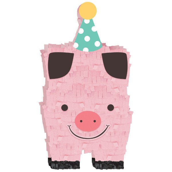 Pig Party Mini Piñata Decoration - Stesha Party