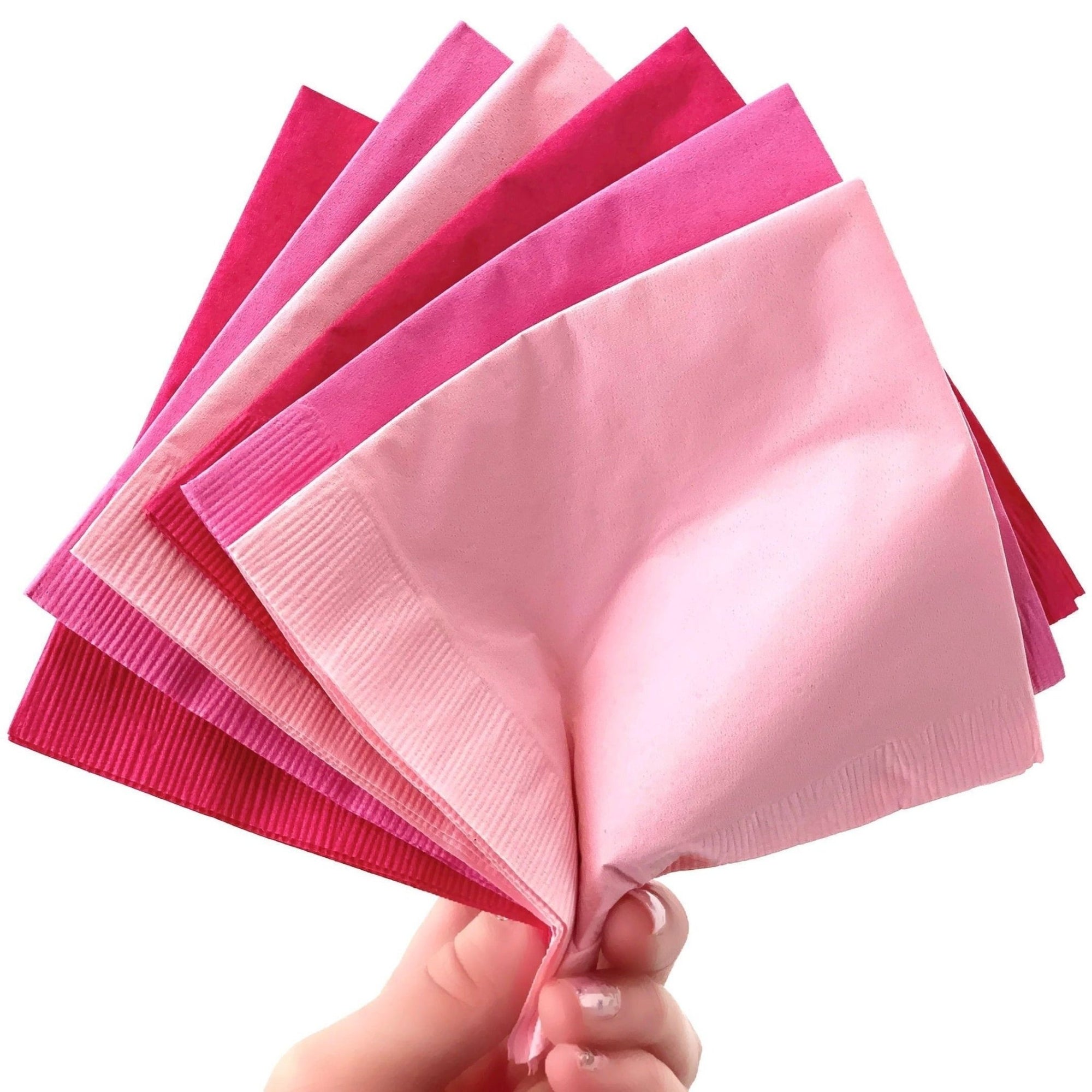 Pink Assorted Party Napkins - Stesha Party