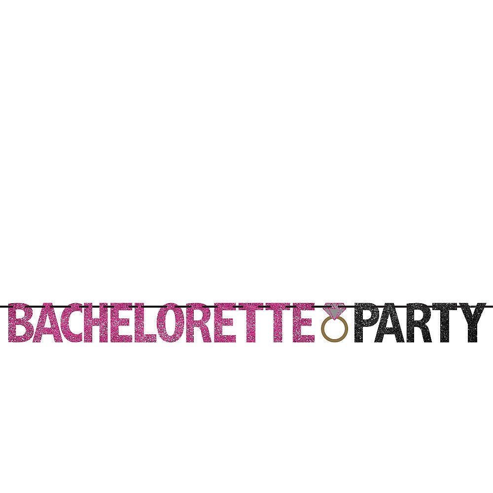 Pink &amp; Black &quot;Bachelorette Party&quot; Banner - Stesha Party