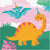 Pink Dinosaur Party Napkins - Stesha Party