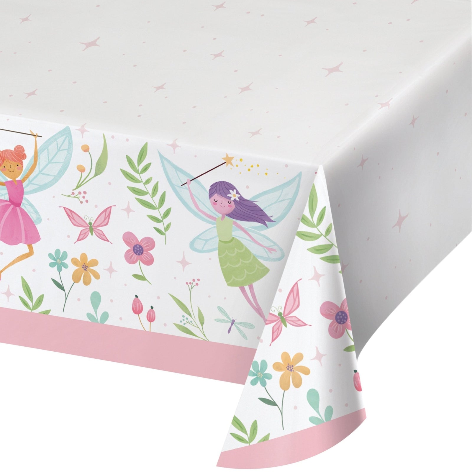 Pink Fairy Party Tablecloth - Stesha Party