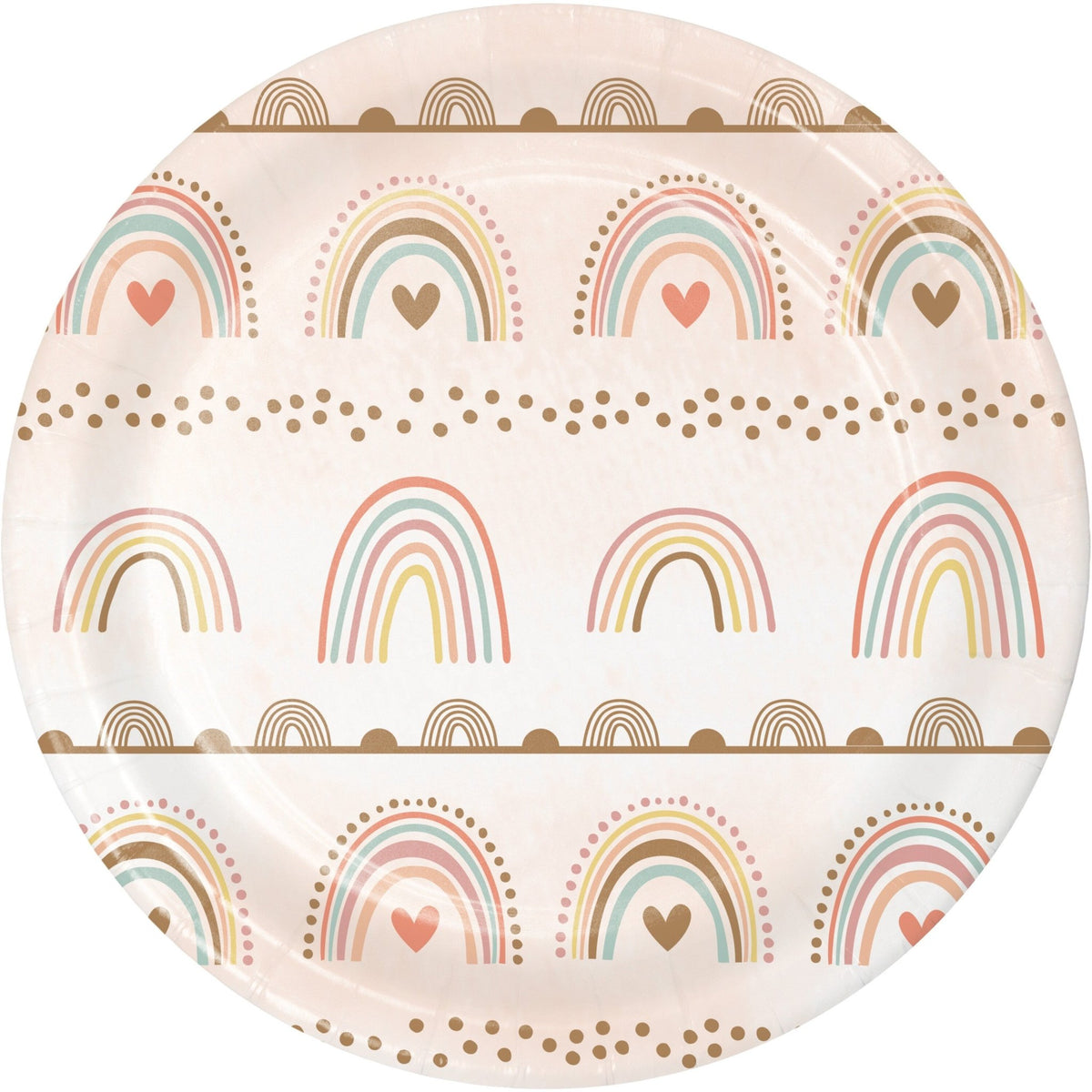 Pink &amp; Gold Boho Rainbow Cake Plates - Stesha Party