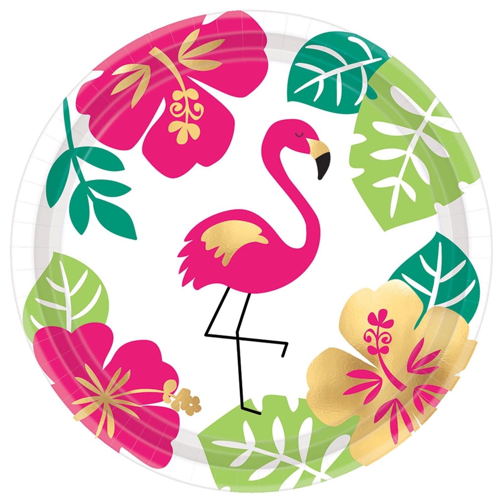 Pink & Gold Flamingo Cake Plates - Stesha Party