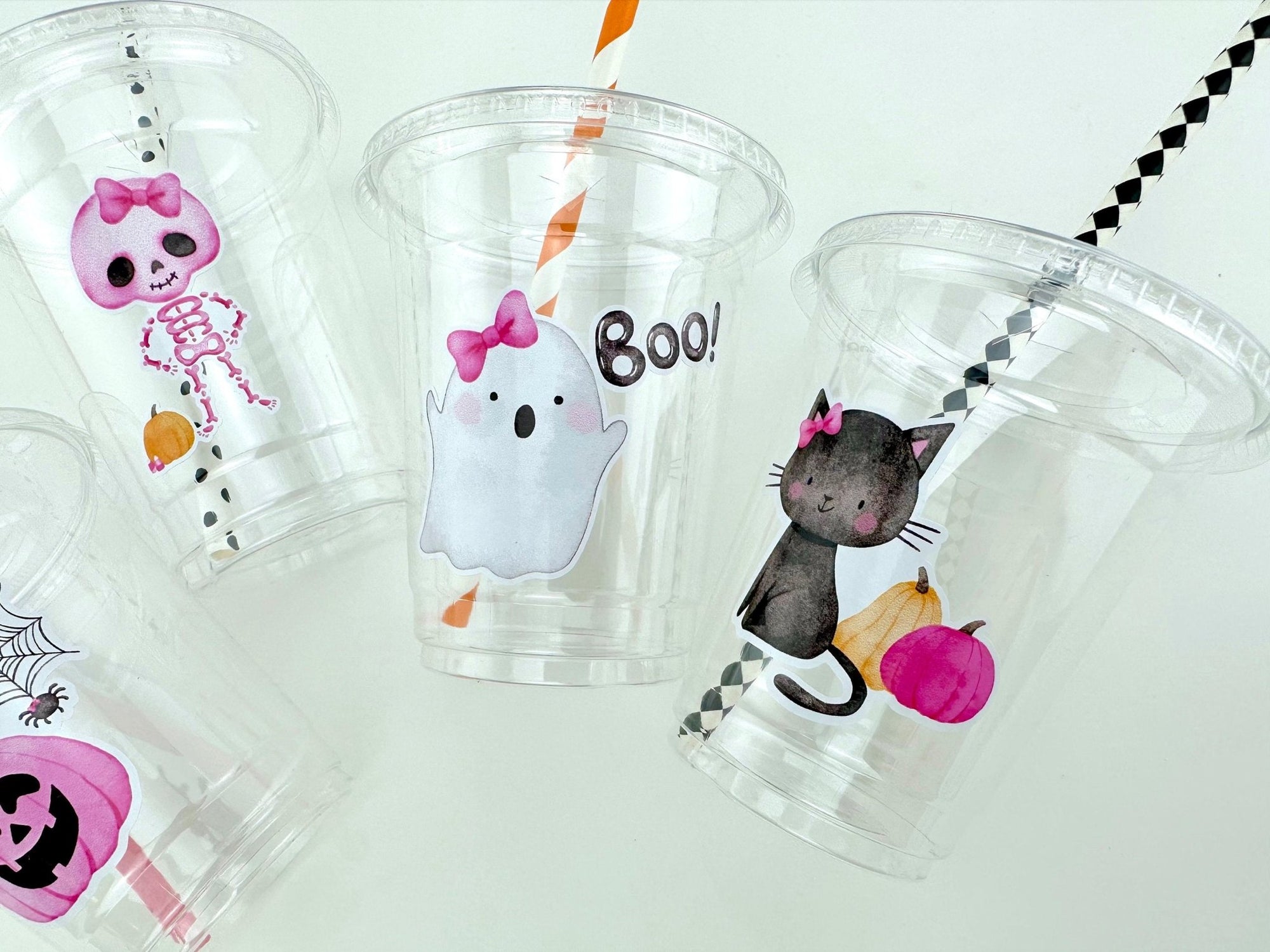 Pink Halloween Party Cups 12ct - Stesha Party