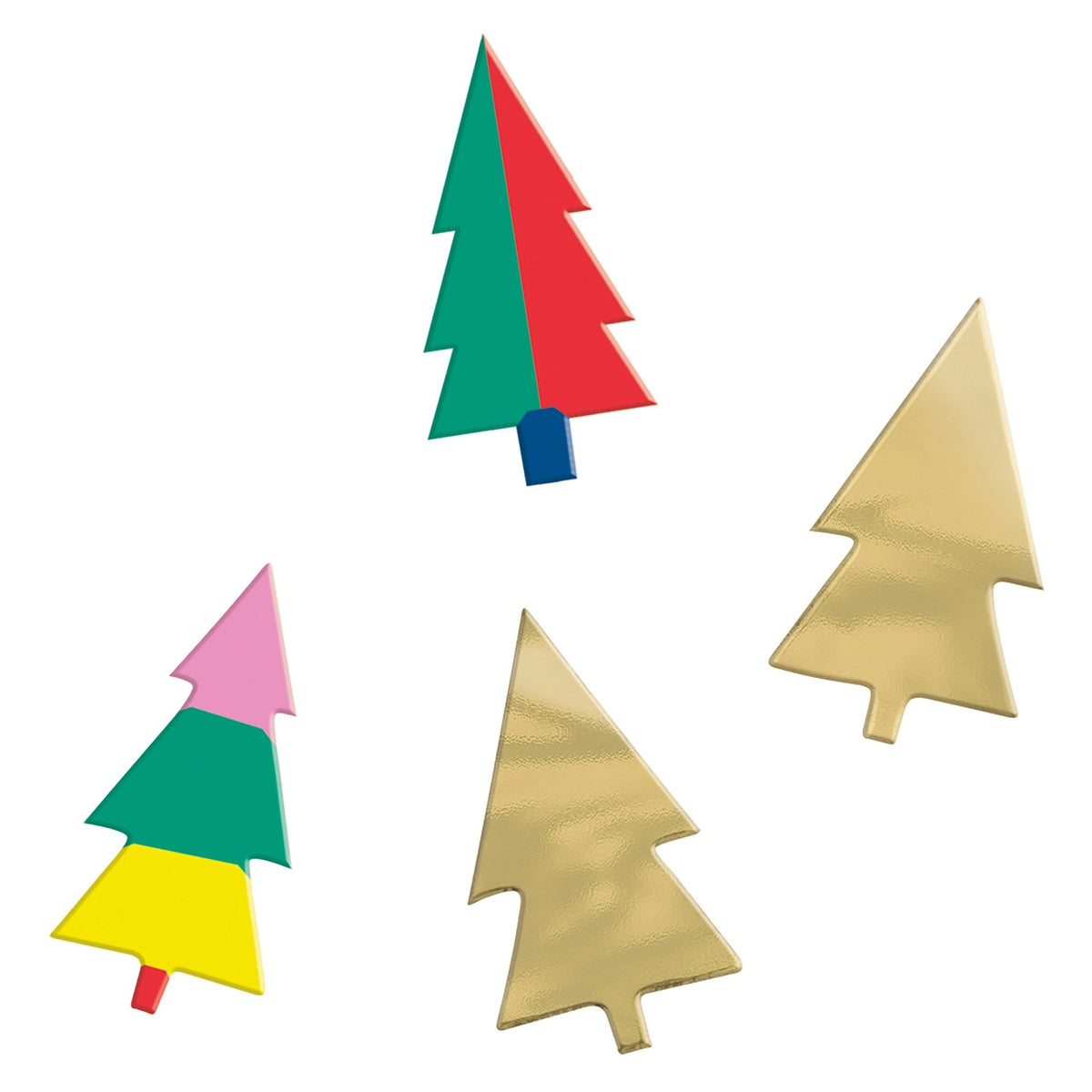 Pink &amp; Red Christmas Tree Confetti - Stesha Party